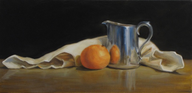 "Arrangement with Orange and Silver", Diane Farr