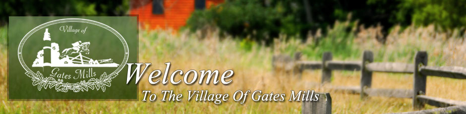 Welcome To The Village Of Gates Mills